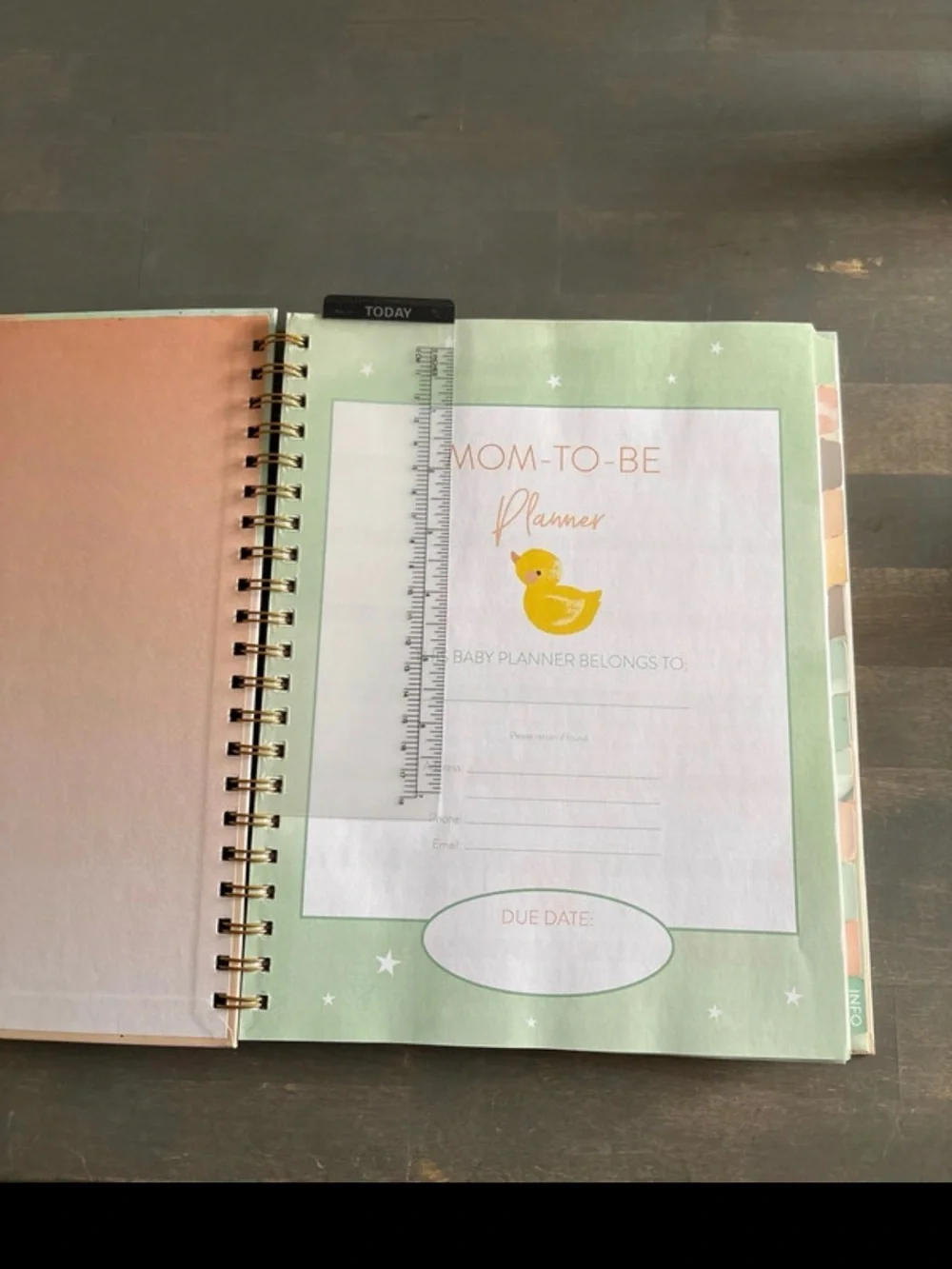 Mom to be planner